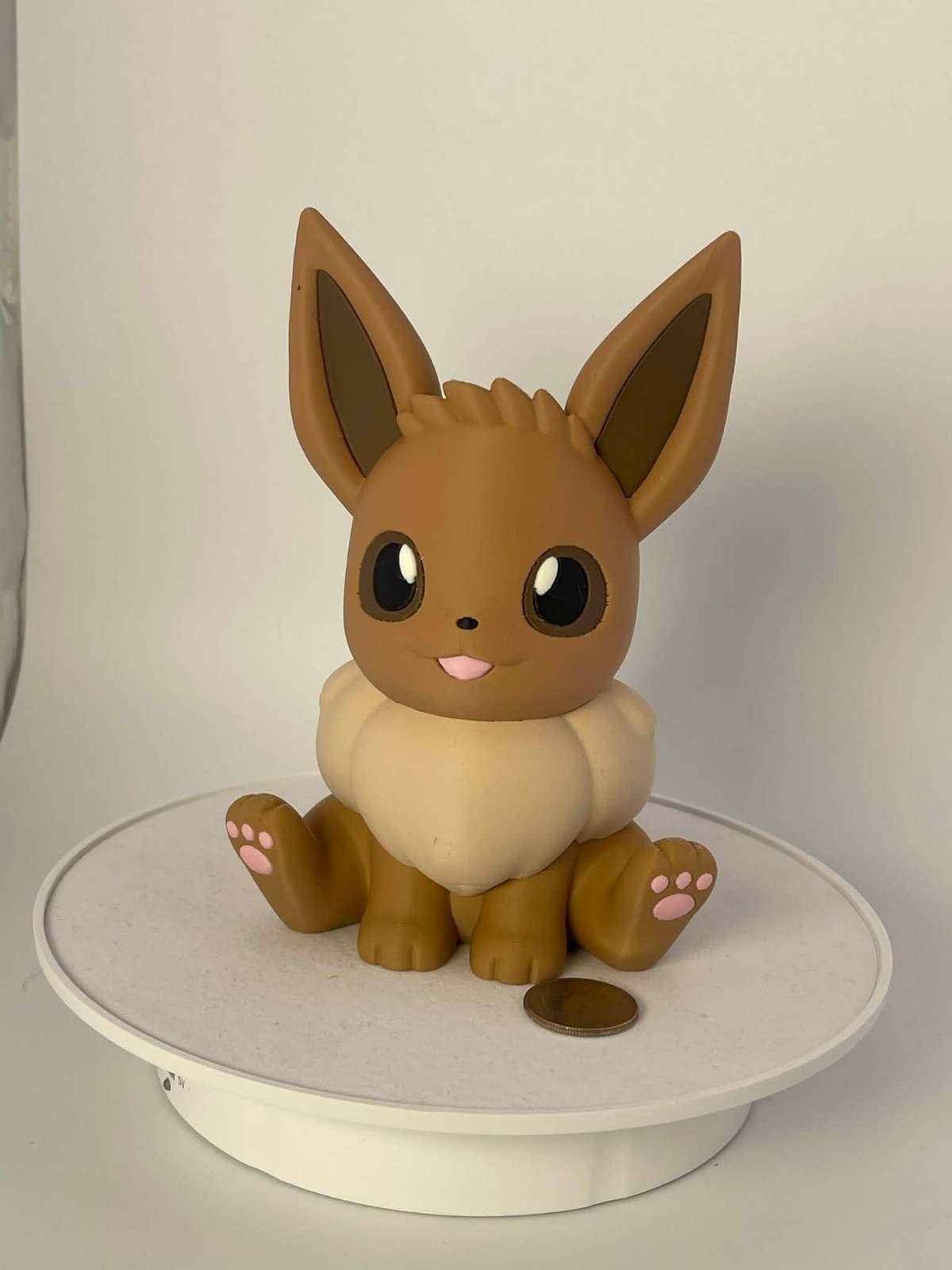 Custom Eevee Fan Art Figurine 6&Prime; 3D PrintedPokémon Inspired Cute Collectable