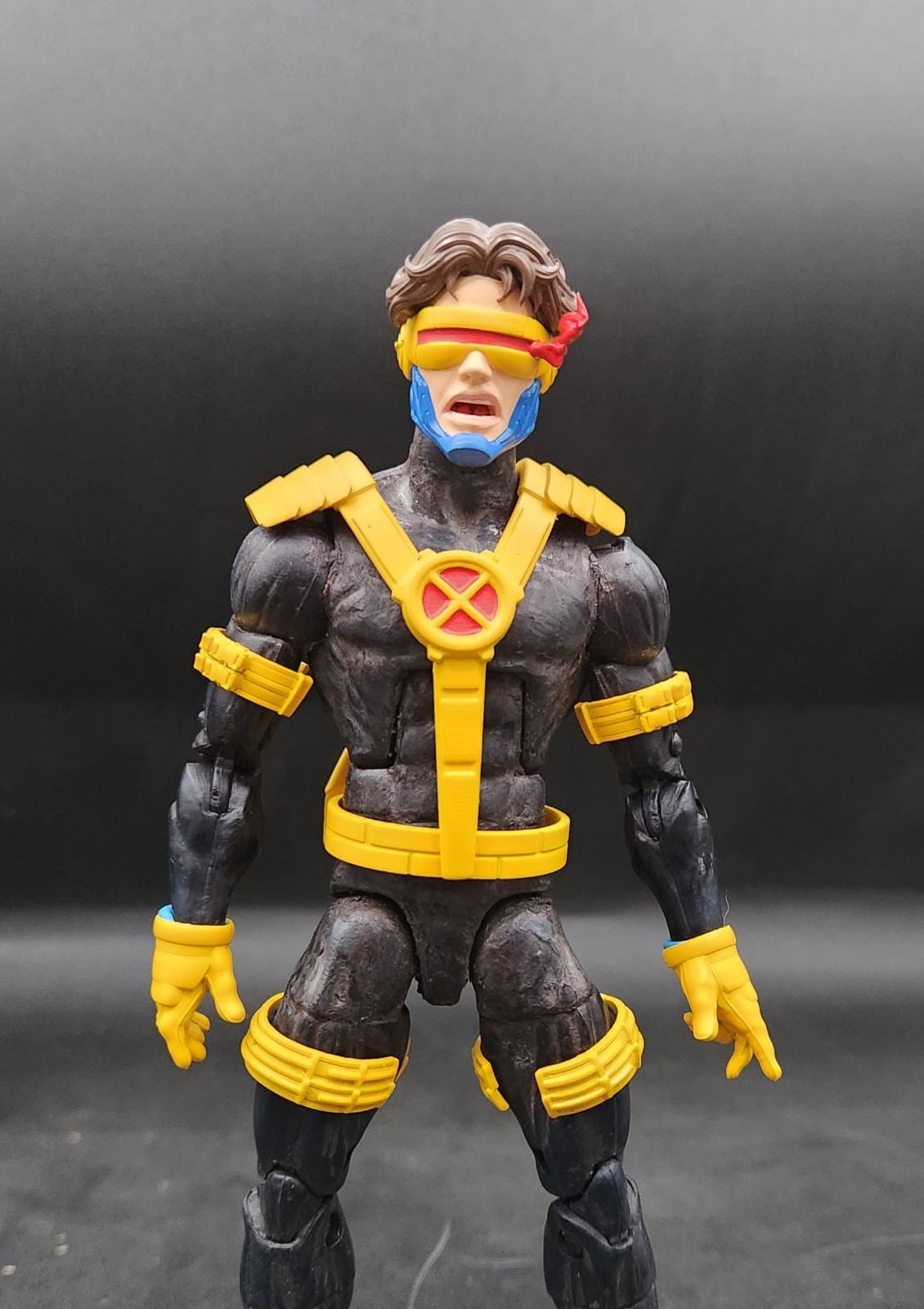 Marvel Legends Custom Jim Leee Cyclops Kit 1/12 Scale Painted