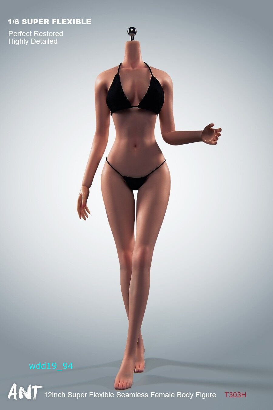 1/6 Copper Suntan Large Breast Flexible Makeup Seamless Body For 12&Prime;Figure Model