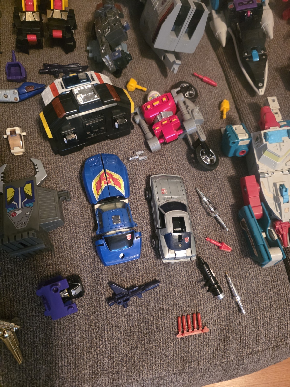 Vintage Transformers Lot Pieces And Weapons None Are Complete NO RETURNS