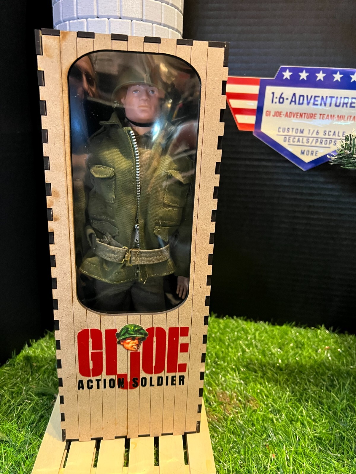 12&Prime; Gi Joe Action Soldier Figure Coffin Style Display Box/Figure NOT Included