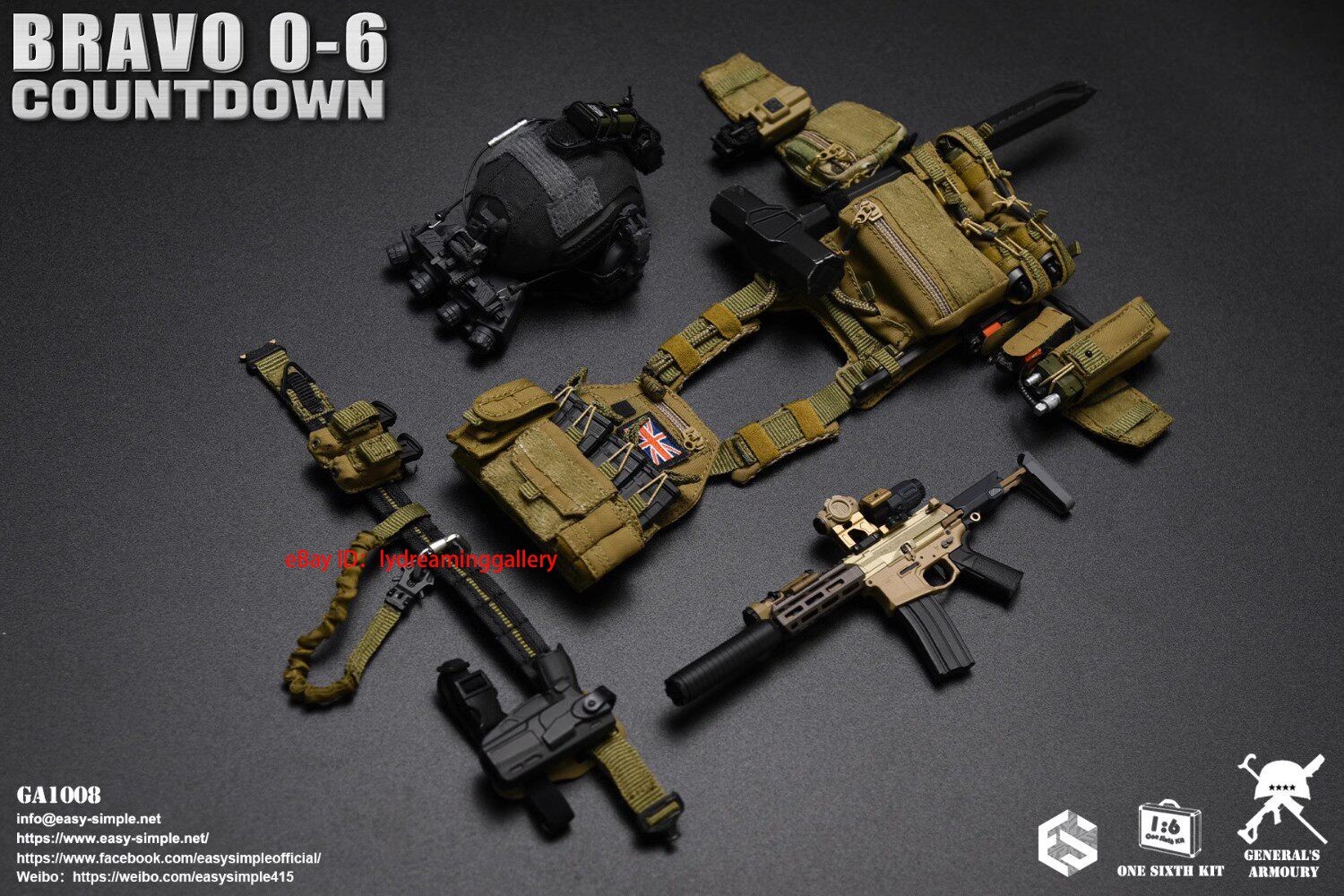 EASY&SIMPLE GA1009 Bravo 0-6 Countdown 1/6 Scale Limited Edition Action Figure