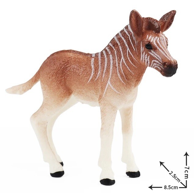 Quagga Wild Animal Toy PVC Action Figure Kids Toys Party Gifts