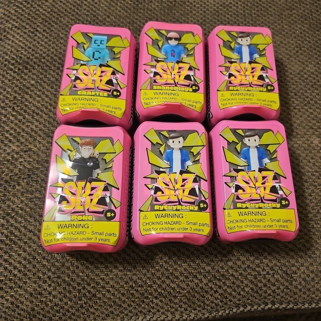 SCREEN BREAKZ 6pc. LOT POKE, SHANE PLAYS, RYGUYROCKY, CRAFTEE NEW SEALED