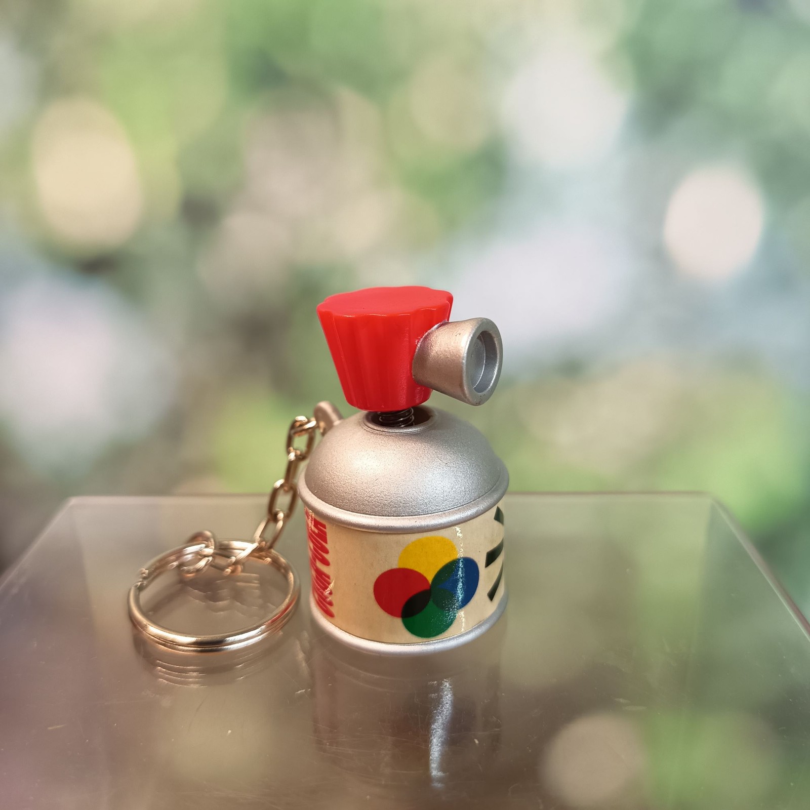Michael Lau GARDENER COCA-COLA Spray Can 2&Prime; Figure KEYCHAIN Designer Vinyl Toy