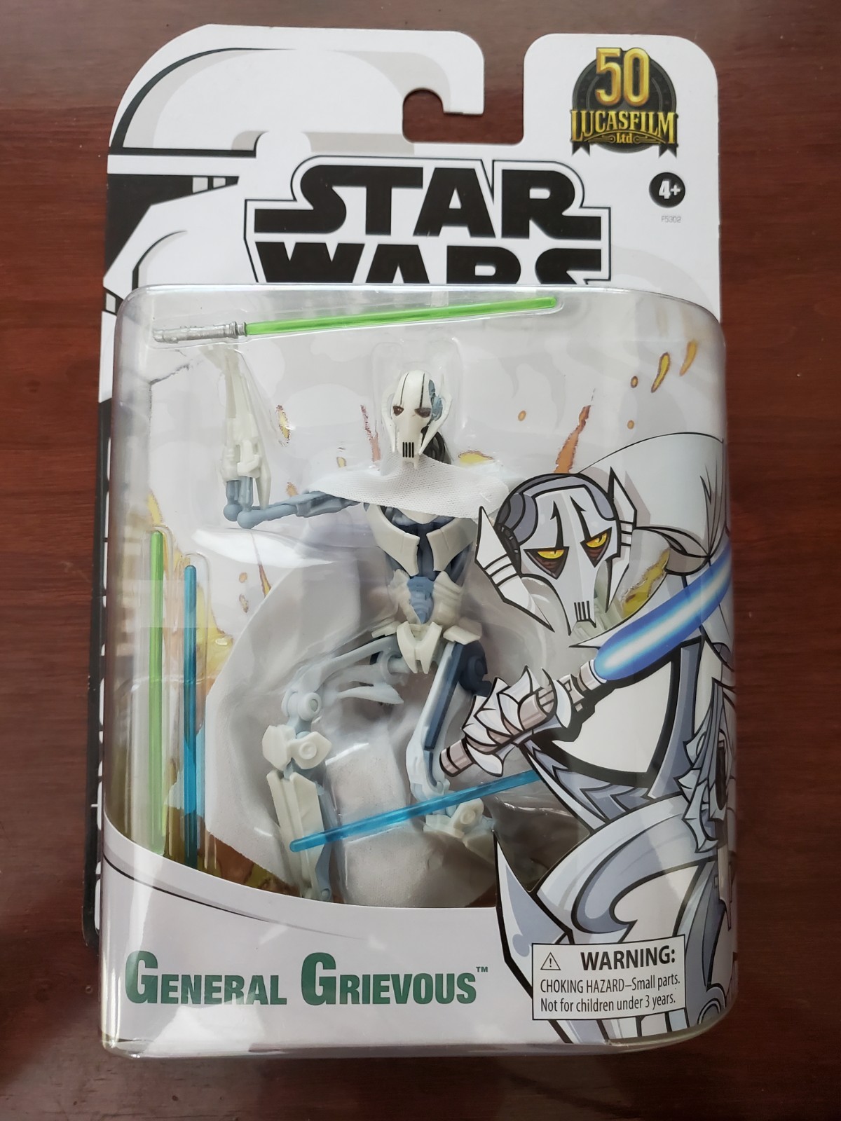 Star Wars Black Series General Grievous Lucasfilm 50th CLONE WARS CARTOON SEALED