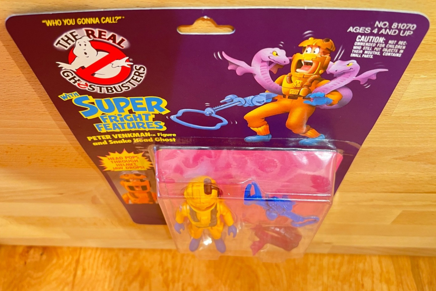 1986 The Real Ghostbusters Peter Venkman Snake Head Ghost Super Fright Features
