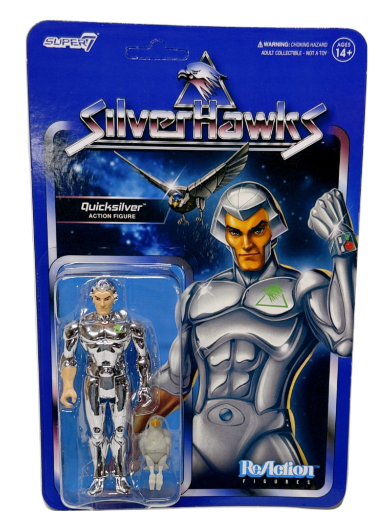 SilverHawks – Quicksilver 3.75&Prime; Figure – 2024 MOC – Super7