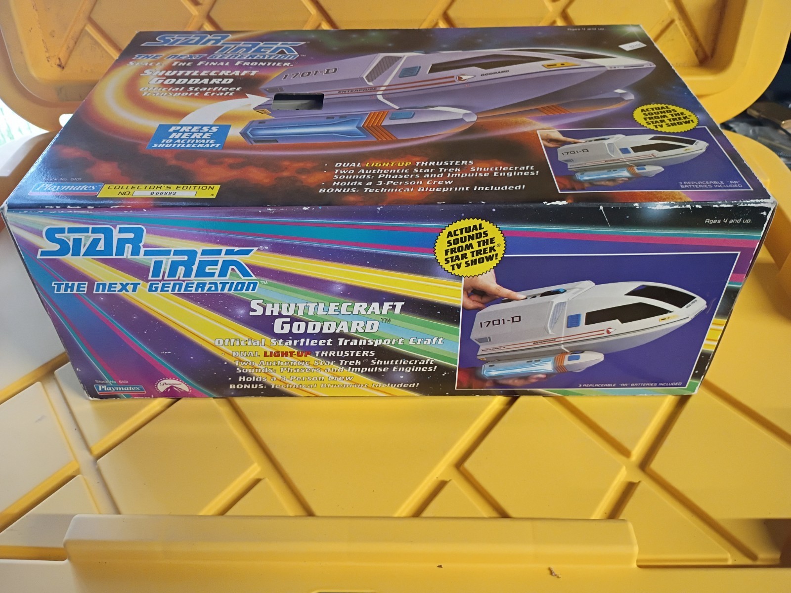 1992 Star Trek Next Generation Shuttlecraft Goddard Playmates #6101 New Sealed !