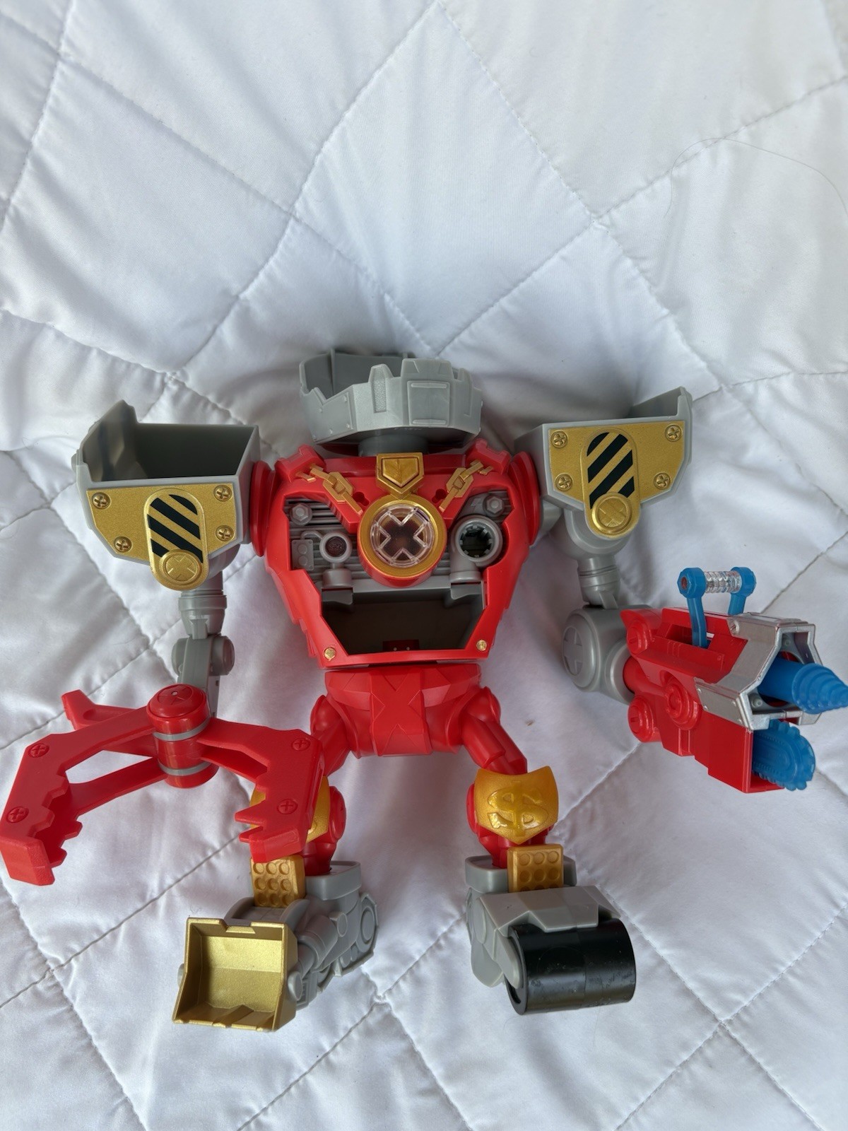 Treasure X Robots Gold Mega Treasure Bot with Lights & Sounds Works NEEDS PARTS