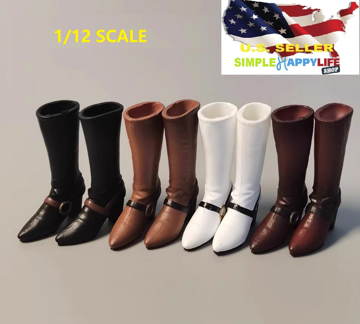 1/12 heels Boots for TBLeague PHICEN 6&Prime; Female figure T01A T01B T03A T03B ❶USA❶