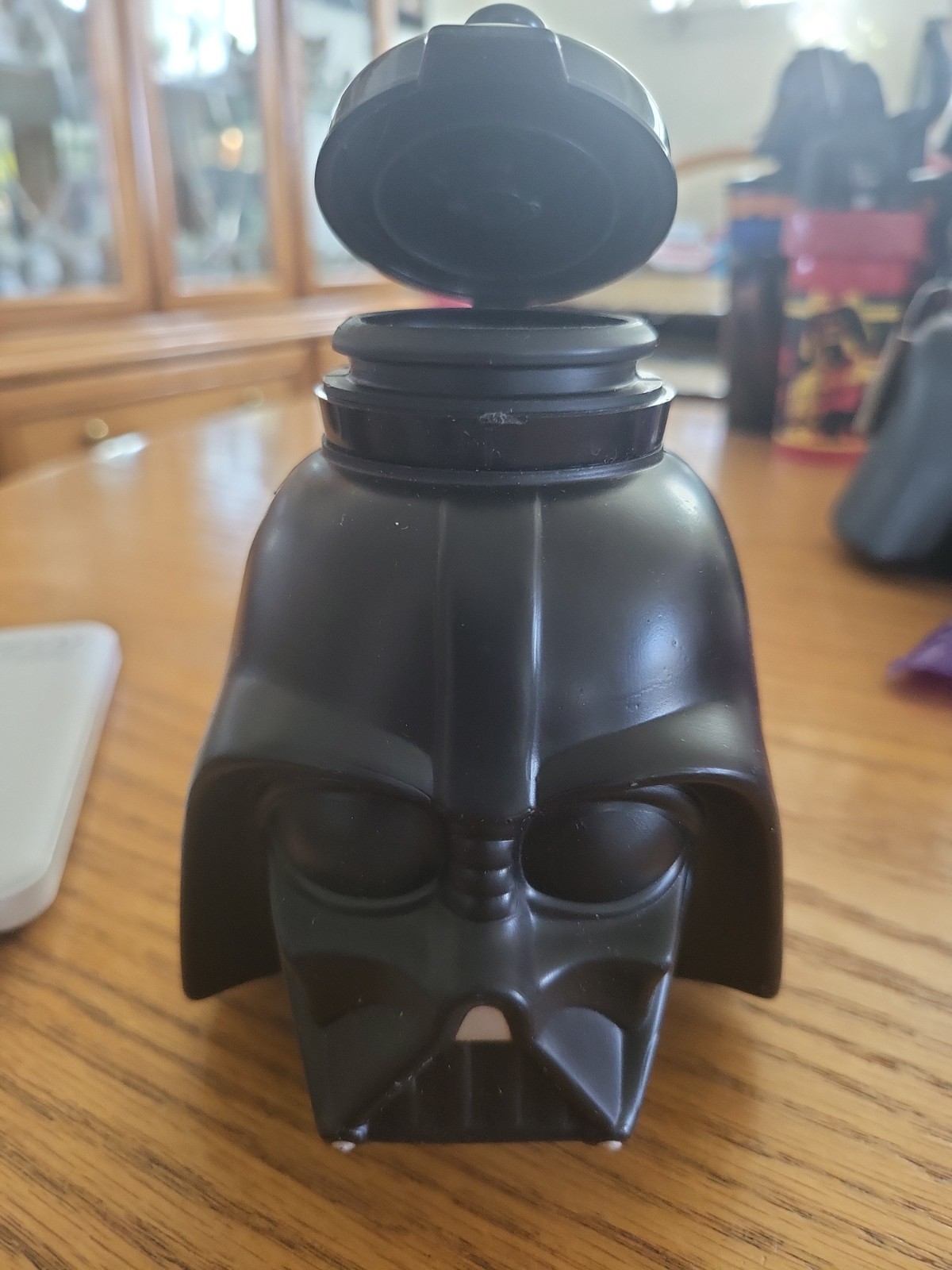 Darth Vader Water Bottle Half Size Face Molded, BPA Free