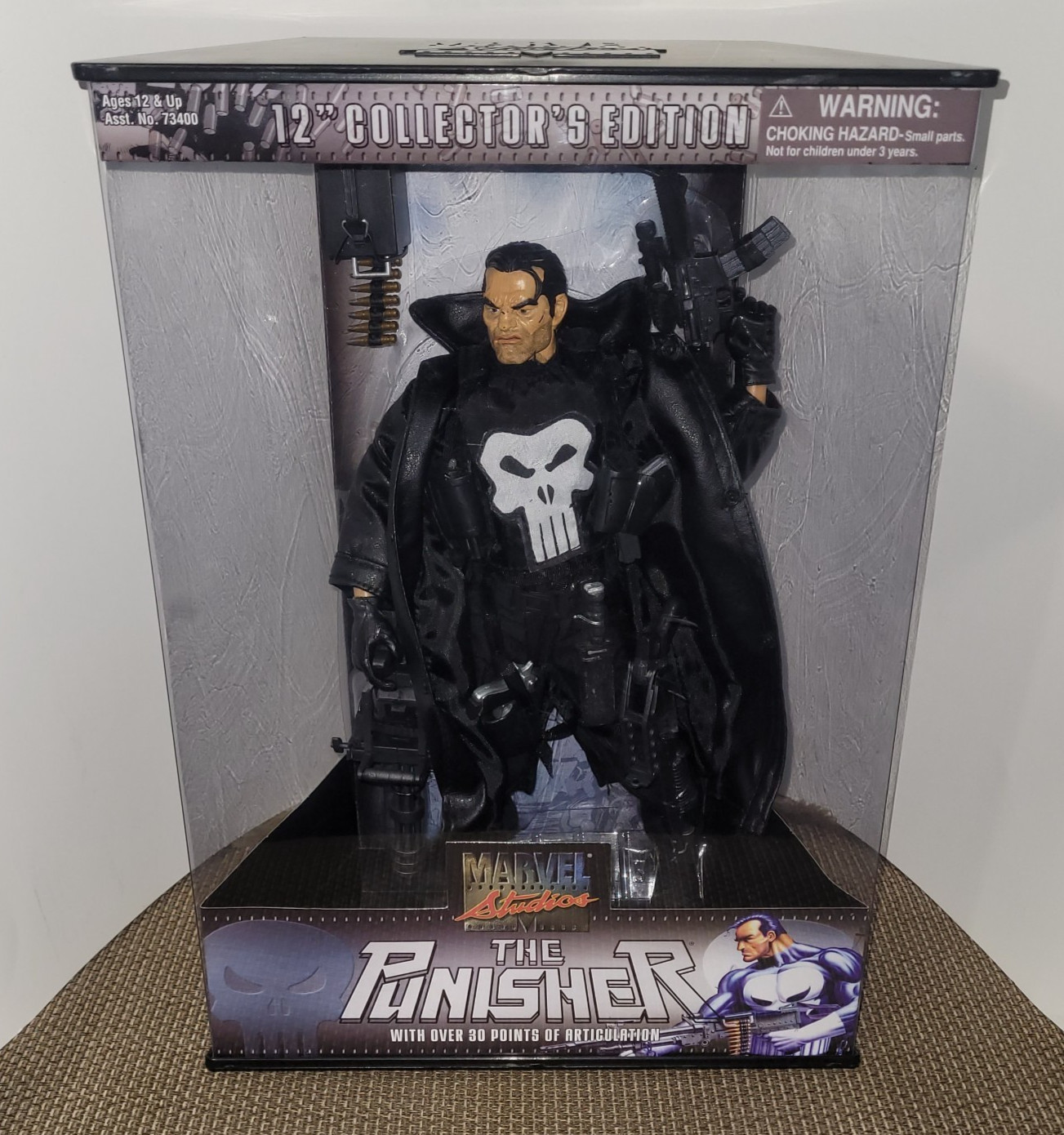 THE PUNISHER Marvel Studios 12&Prime; Collectors Edition 2002 NIB Toy Biz