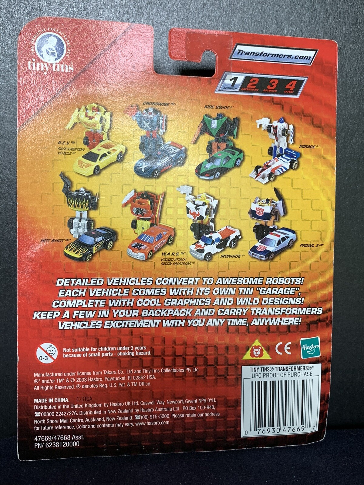 Tiny Tins Transformers Robots In Disguise R.E.V Figure – NEW