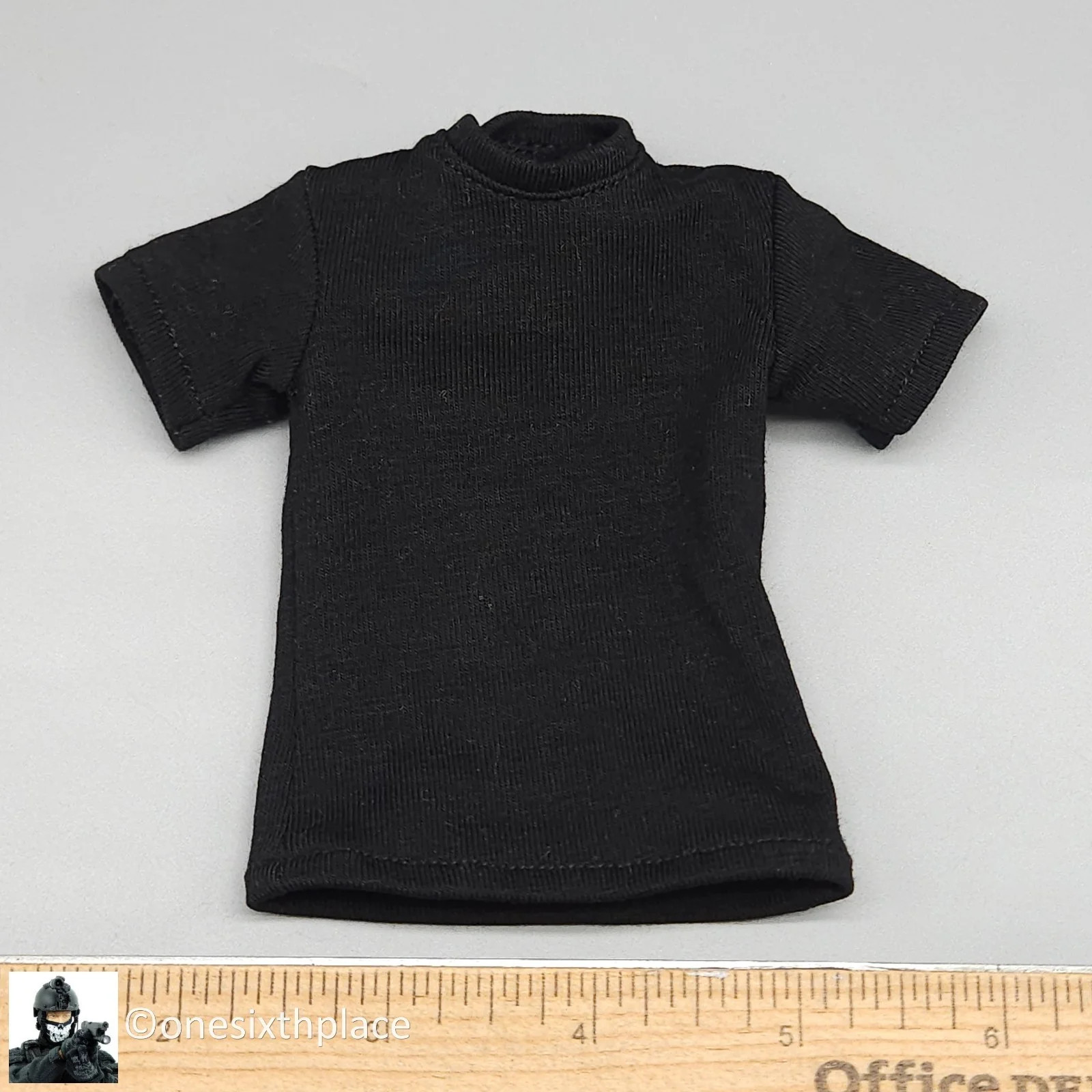 1:6 Easy & Simple Russian Rapid Response Unit SOBR Mens Black T-Shirt 12&Prime; Figure