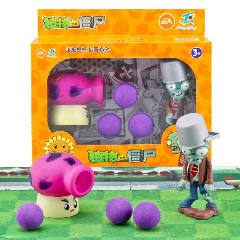 Plants vs Zombies Action Figure Pea Shooter Coconut Cannon Game 6 Toys Gifts Set