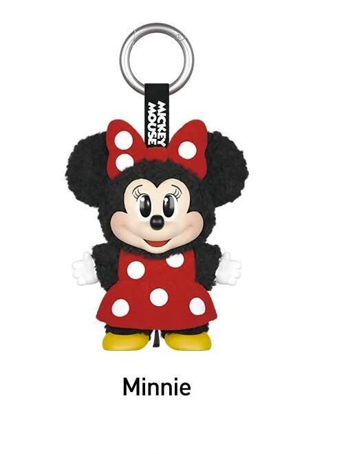 Authentic POP MART Mickey Family Cute Together Keychain Series Blind Box Figure