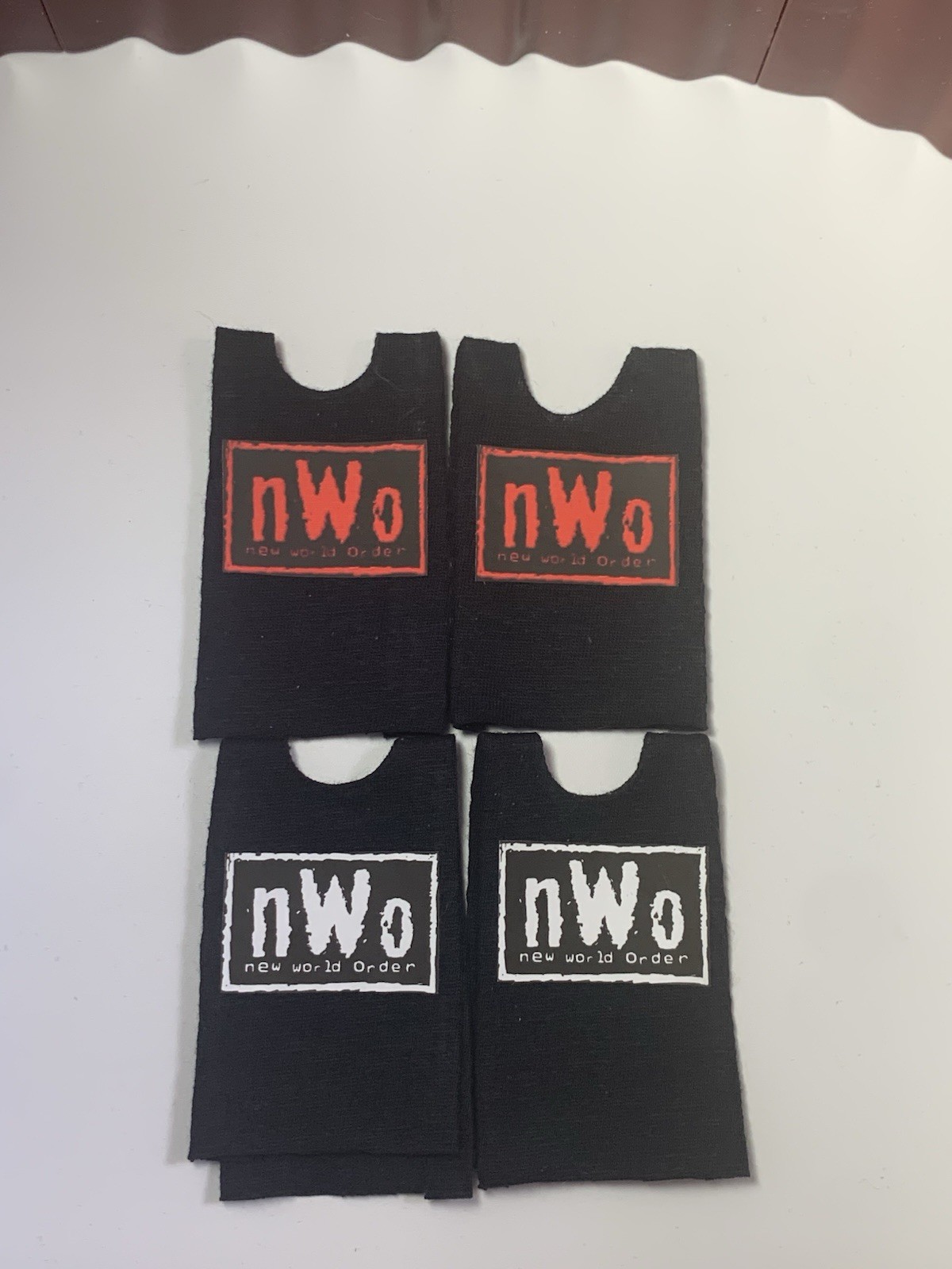 4 NWO Pullover Mixed Bundle Sleeveless Custom Shirts For Wrestling Figures WCW