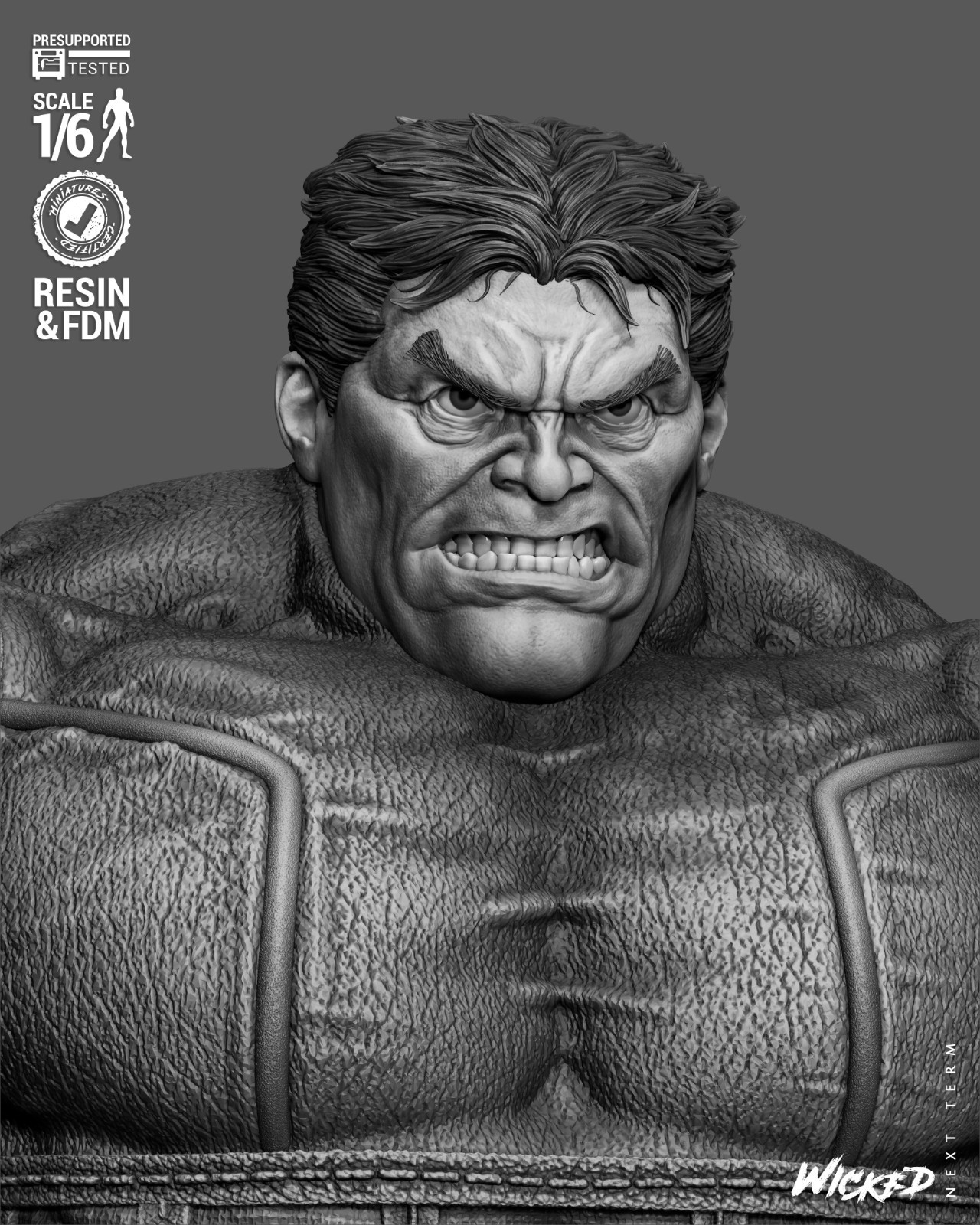3D Printed Fan Art Juggernaut Comic Version Sculpture by Wicked3d