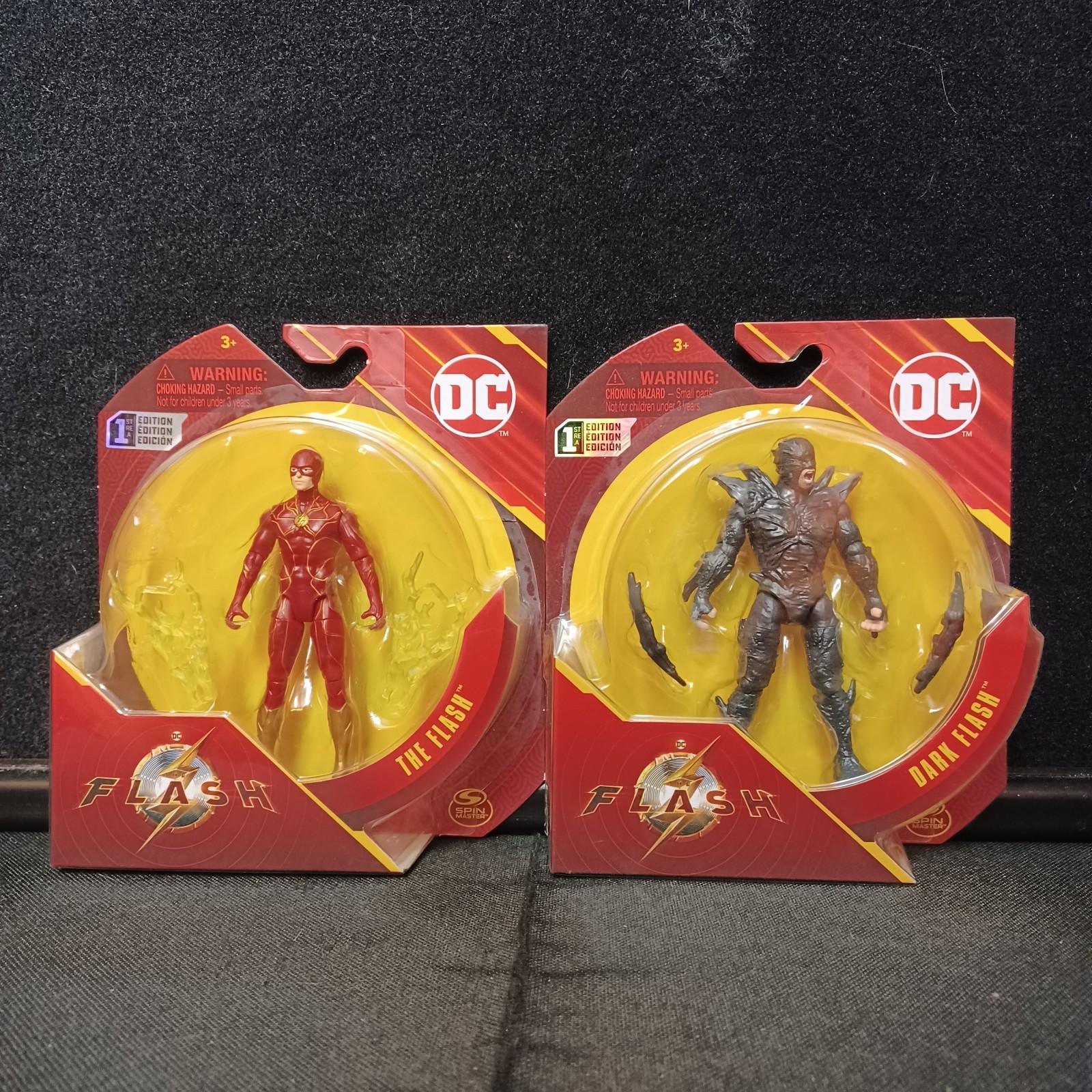 2022 Spin Master DC The Flash Movie Flash & Dark Flash Action Figure Lot