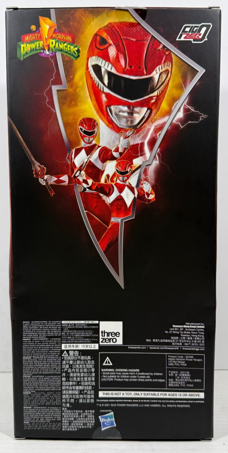 Three Zero MMPR Red Ranger 1:6 Scale Mighty Morphin Power Ranger FigZero Figure