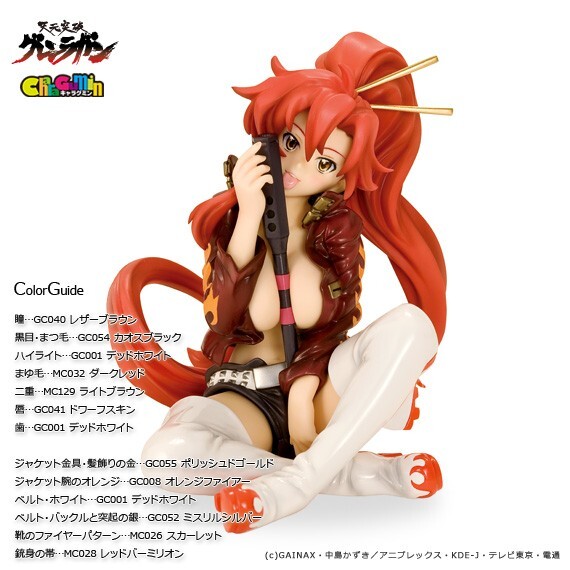 VOLKS Gurren Lagann CharaGumin 1/8 Yoko Resin kit figure japan H105mm RZ