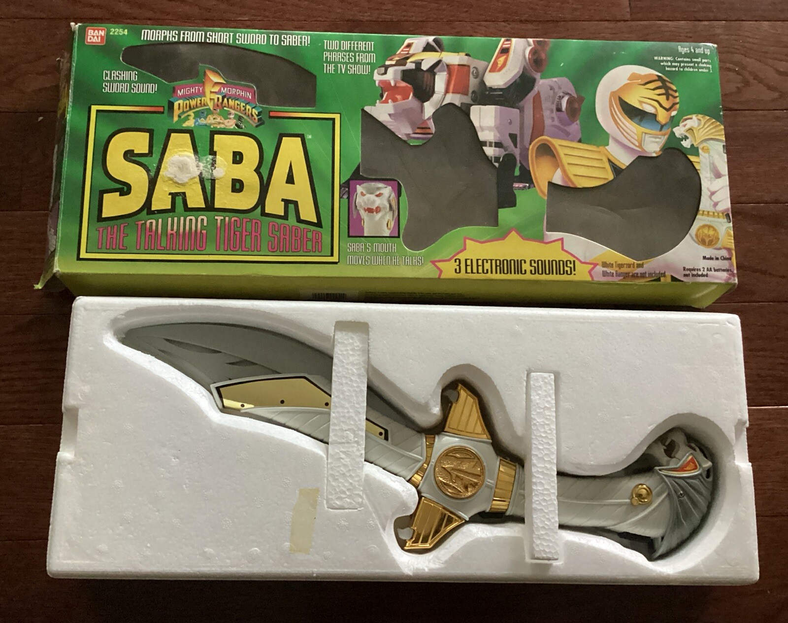 Bandai Mighty Morphin Power Rangers 1994 SABA The Talking Tiger Saber Figure…
