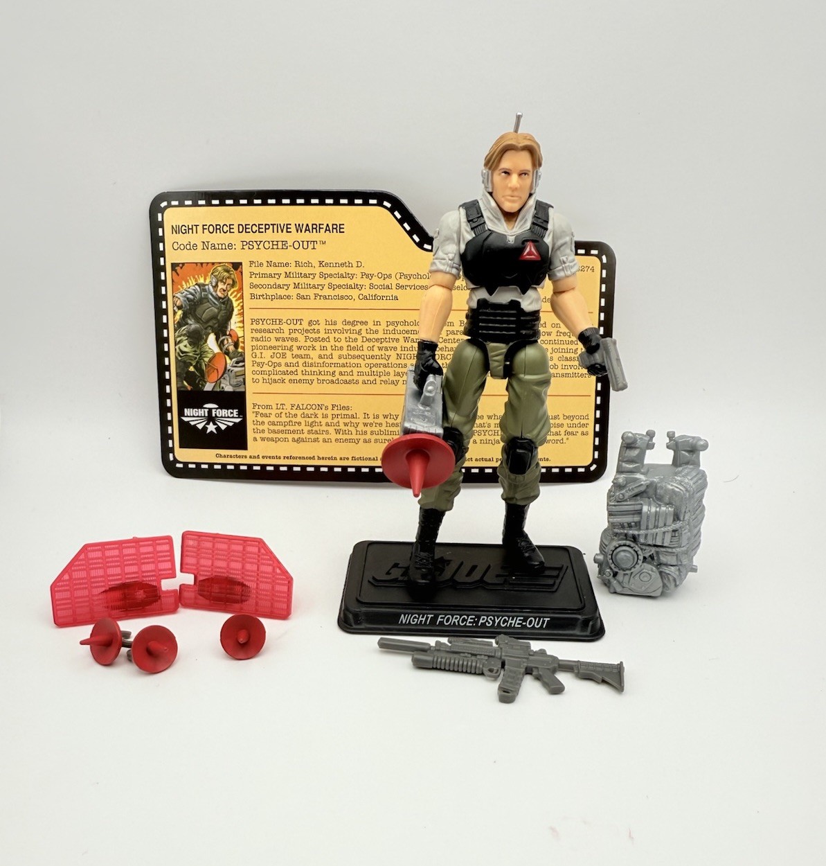 GI JOE 2013 JOECON PSYCHE-OUT NIGHT FORCE NOCTURNAL FIRE