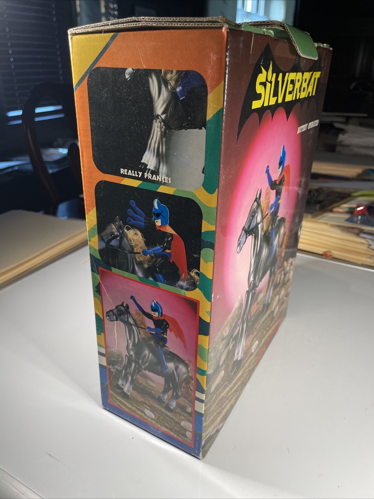 VINTAGE SILVERBAT BATMAN BOOTLEG. Action Figure RARE MIB Box Chuan Shin Toy T2-6
