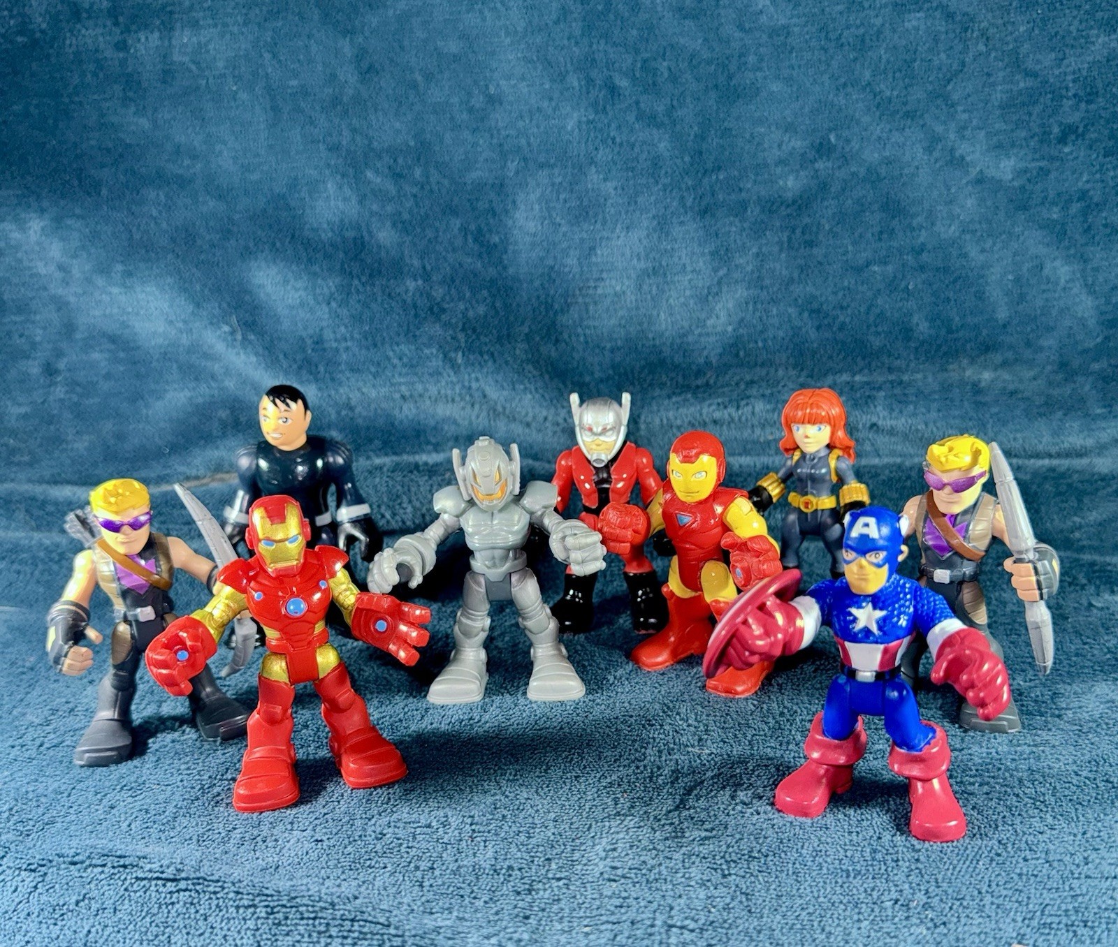 Lot of 9 Marvel Playskool Heroes Super Hero Adventures Avengers Ultimate Figures