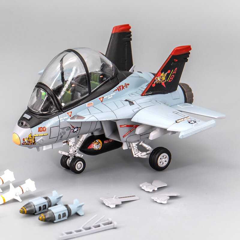 F/A-18F Fighter Aircraft Cute Version 3D Printed static Models