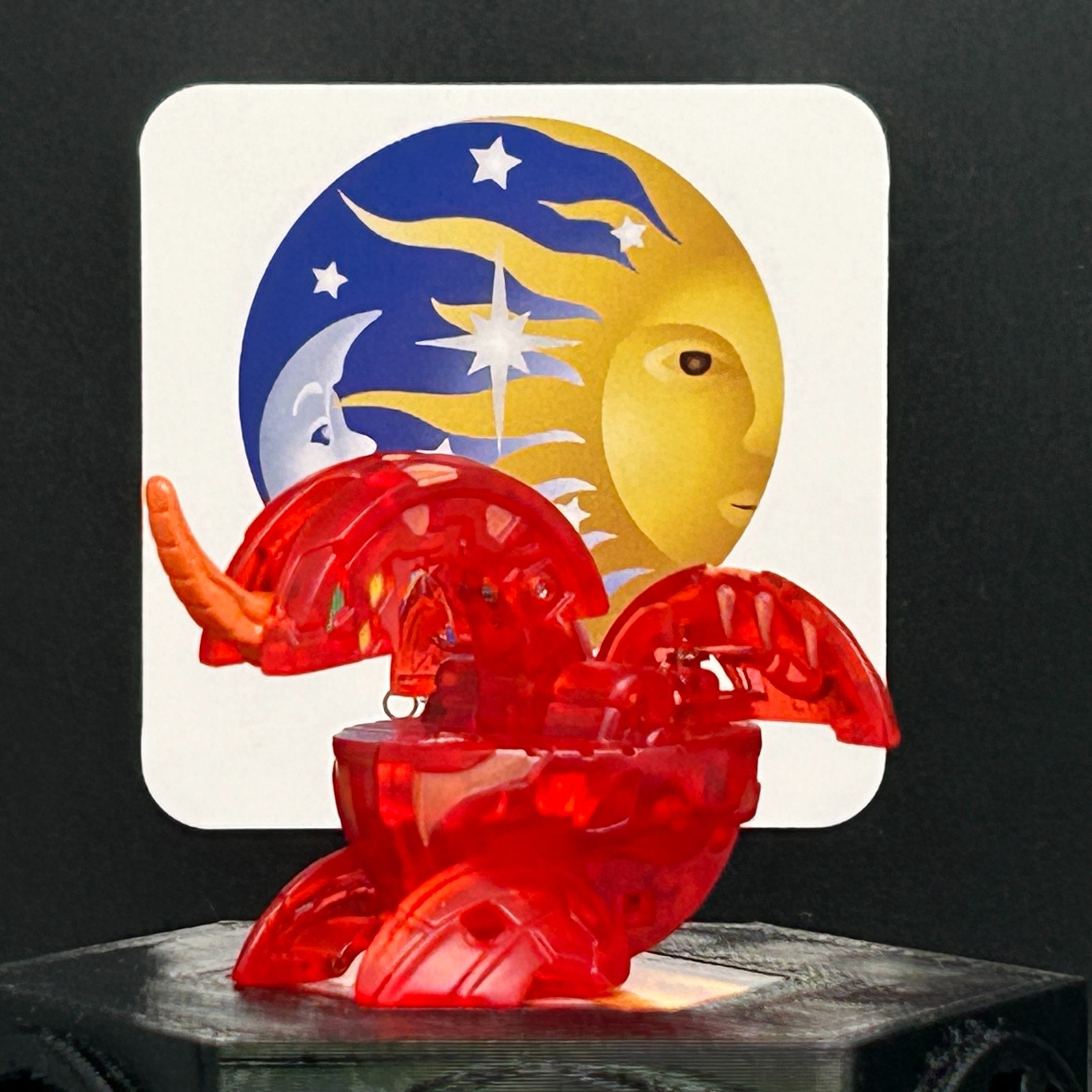 BAKUGAN Dragonoid B2 480g Translucent Red Pyrus BATTLE BRAWLERS EVOLUTION: DAN