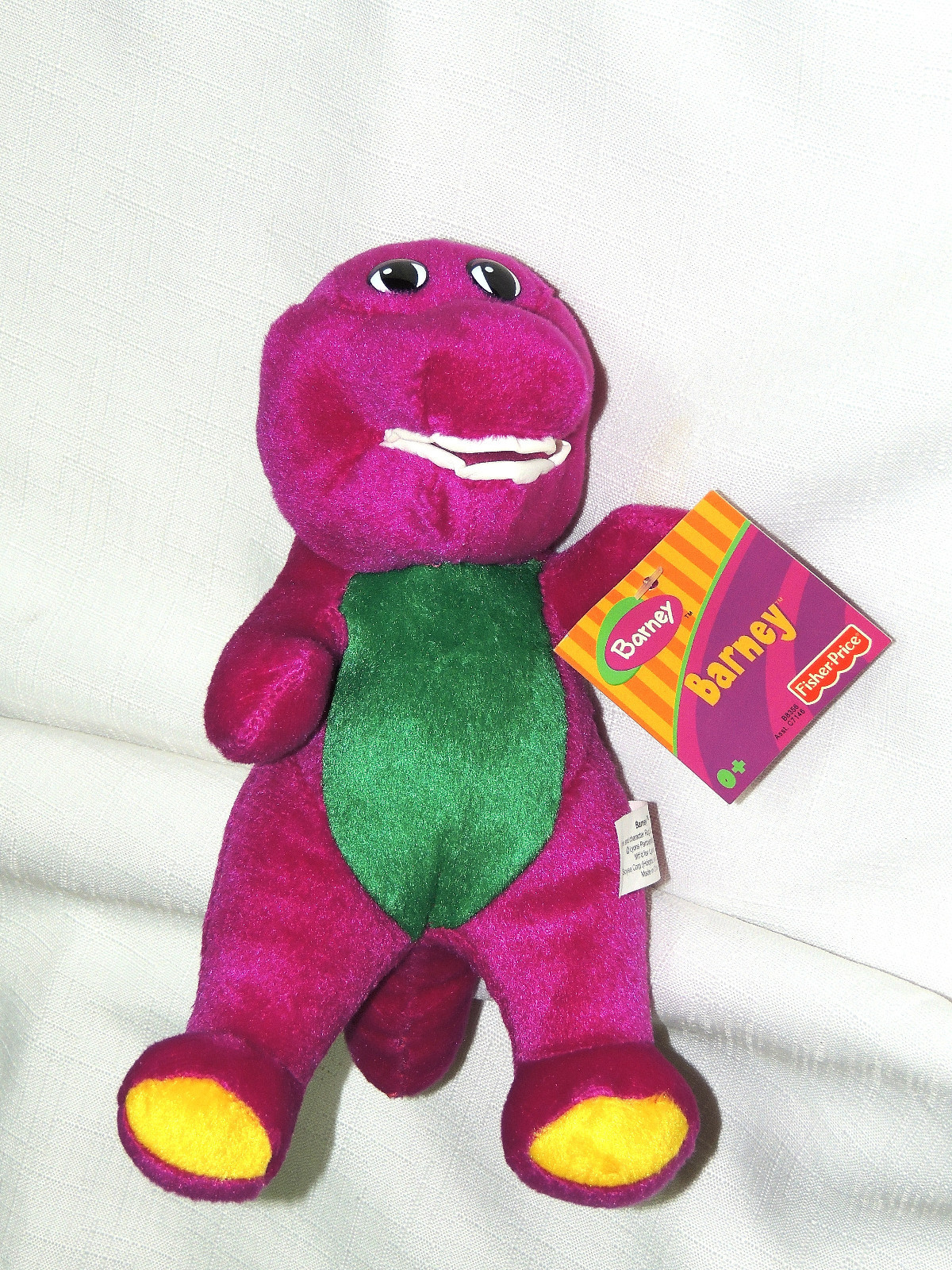 NEW~BARNEY THE PURPLE DINOSAUR PLUSH DOLL 7-1/2&Prime; TALL