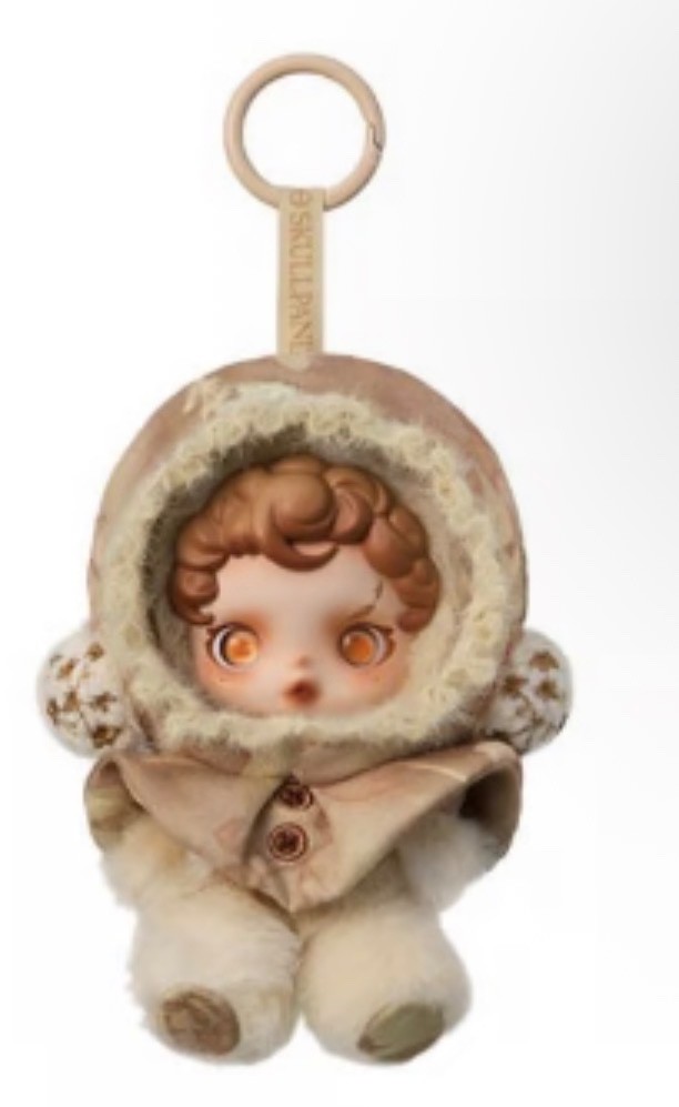 POP MART SKULLPANDA L’Impressionnisme Teakwood Amber Plush Pendant Set New