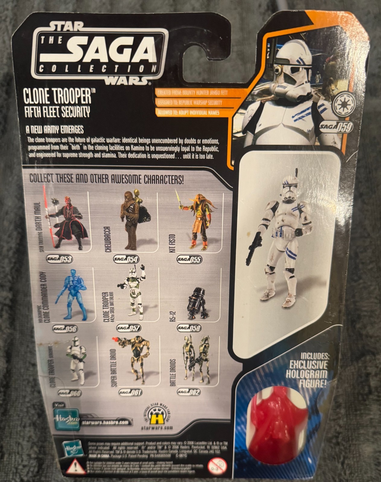 STAR WARS SAGA COLLECTION – Clone Trooper Fifth Fleet Security figure 59, 2006