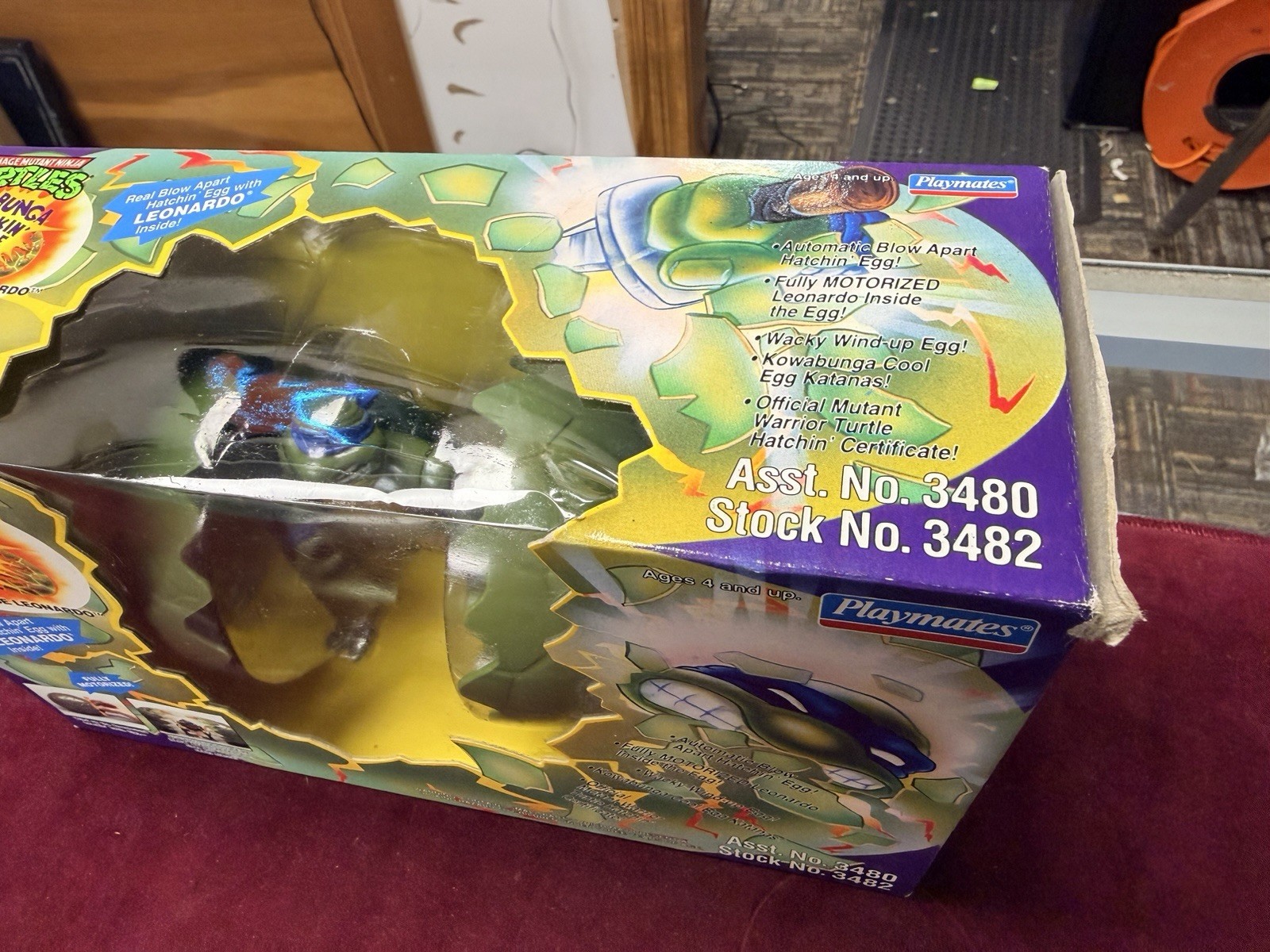 Ninja Turtles KOWABUNGA CRACKIN&rsquo; EGG – Leonardo – 1994 TMNT New / Sealed