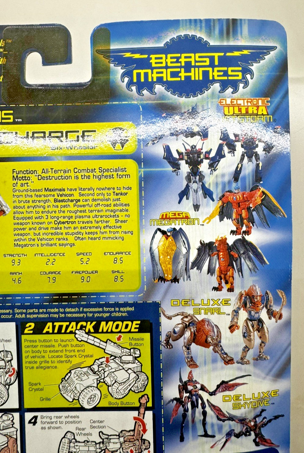 Transformers Beast Machines Evil Vehicon Blastcharge Please Read Description