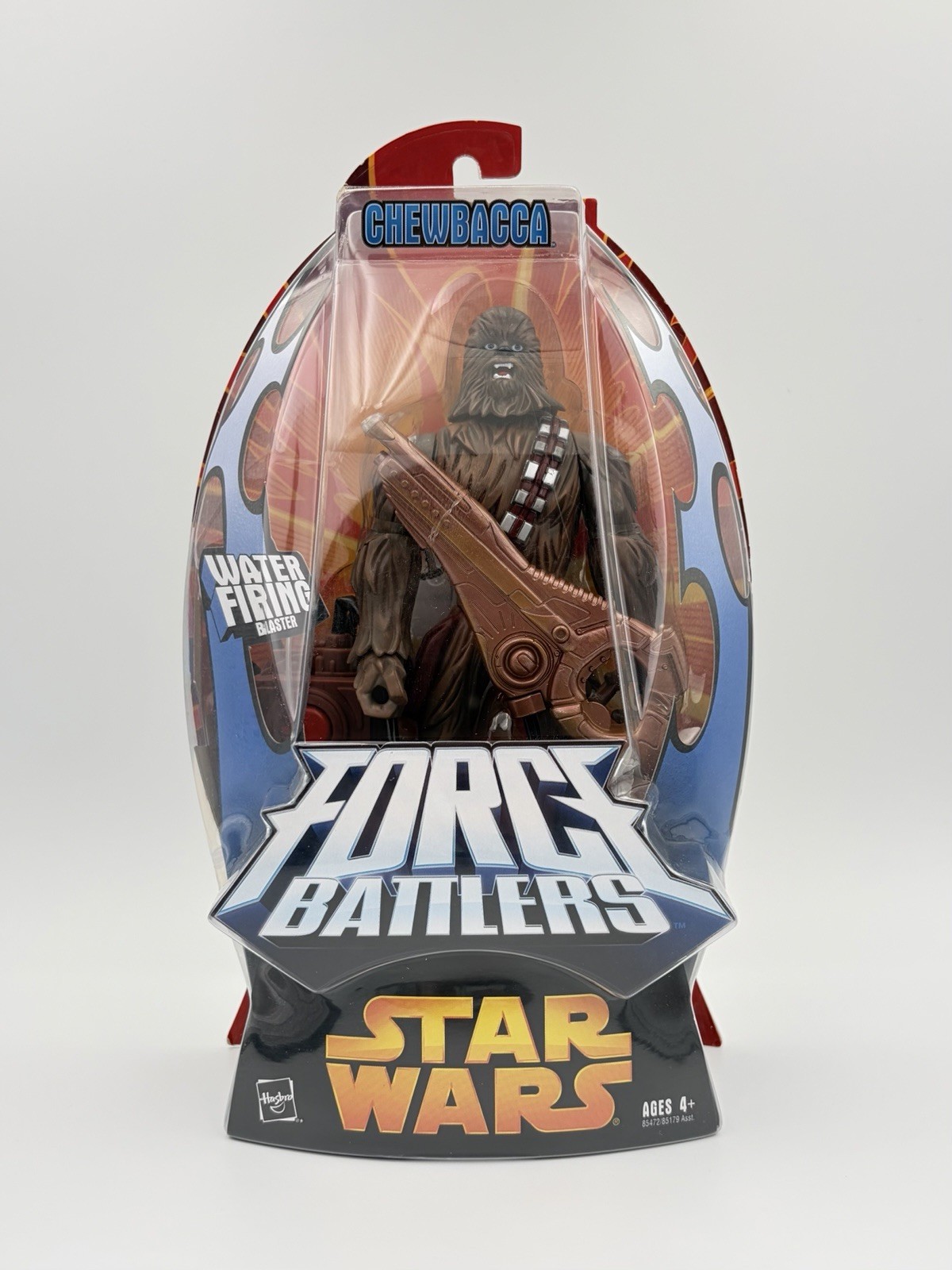 Star Wars Force Battlers Chewbacca Figure 2005 Hasbro Water Firing Blaster New