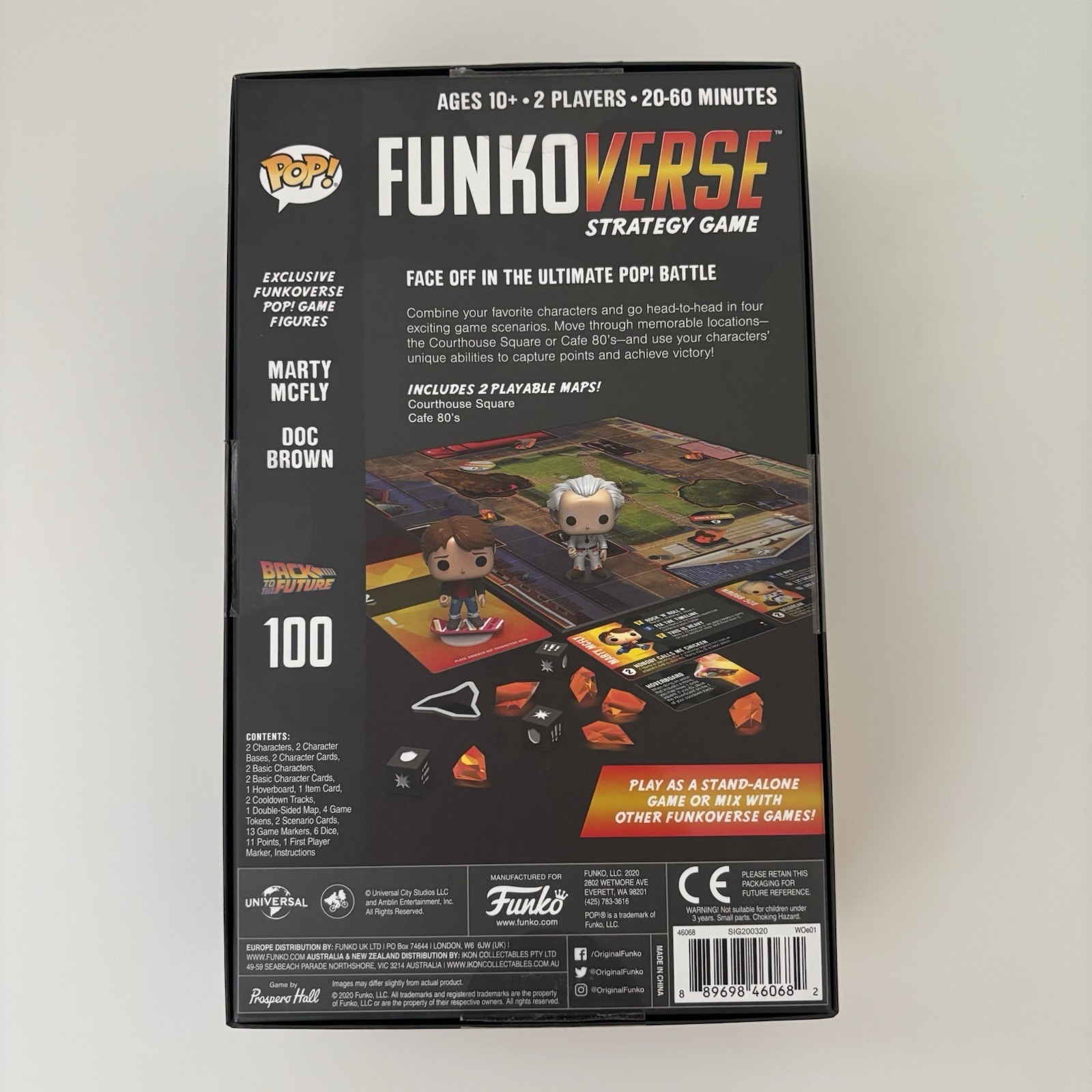 Funkoverse Back to the Future Strategy Board Game English Version Open Box