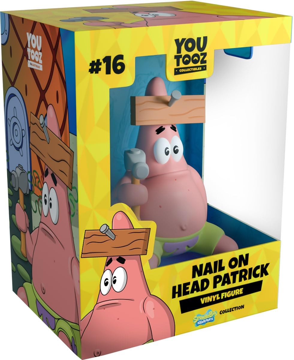 Youtooz Nail on The Head Patrick 4, Nail on The Head Patrick Vinyl Figure, Nail