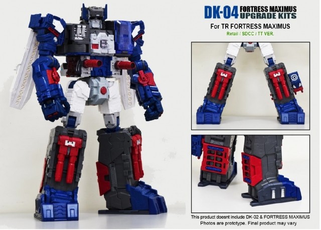 DK-04 Foot Upgrade Kit | Transformers Titans Return Fortress Maximus DNA Design