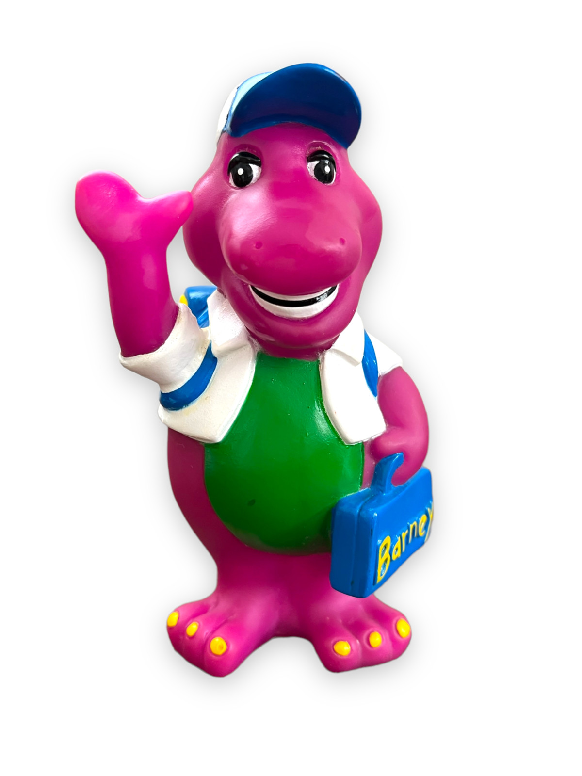 Vintage 1992 Lyons Group Barney Purple Dinosaur Coin Piggy Bank Back to School