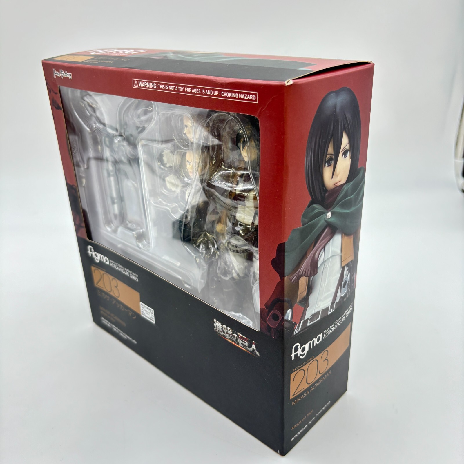 Figma Attack On Titan: Mikasa Ackerman #203 Action Figure Japan Import