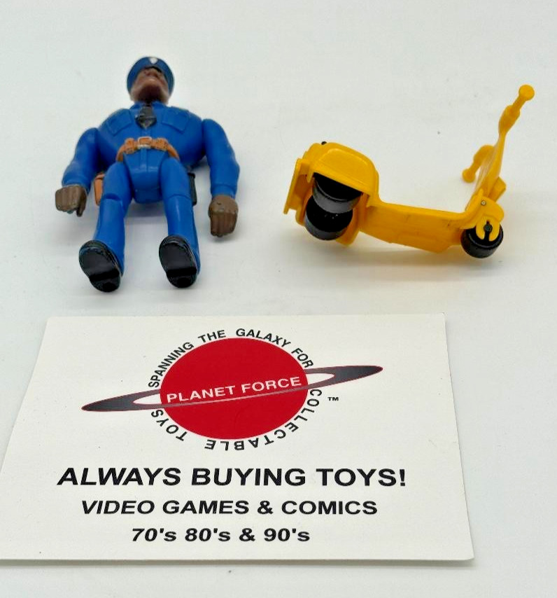 1990 Moses Hightower w/ Scooter Complete Vintage Police Academy Kenner Figure