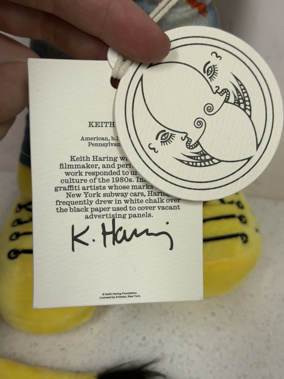 Keith Haring Self-Portrait Plushie – Flush Figure Brush Detached