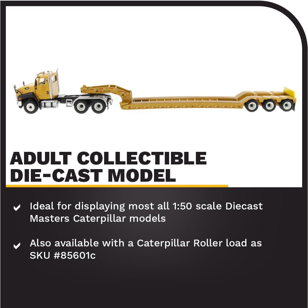 Diecast Masters Caterpillar CT660 Day Cab Tractor & XL120 Lowboy Trailer, Core