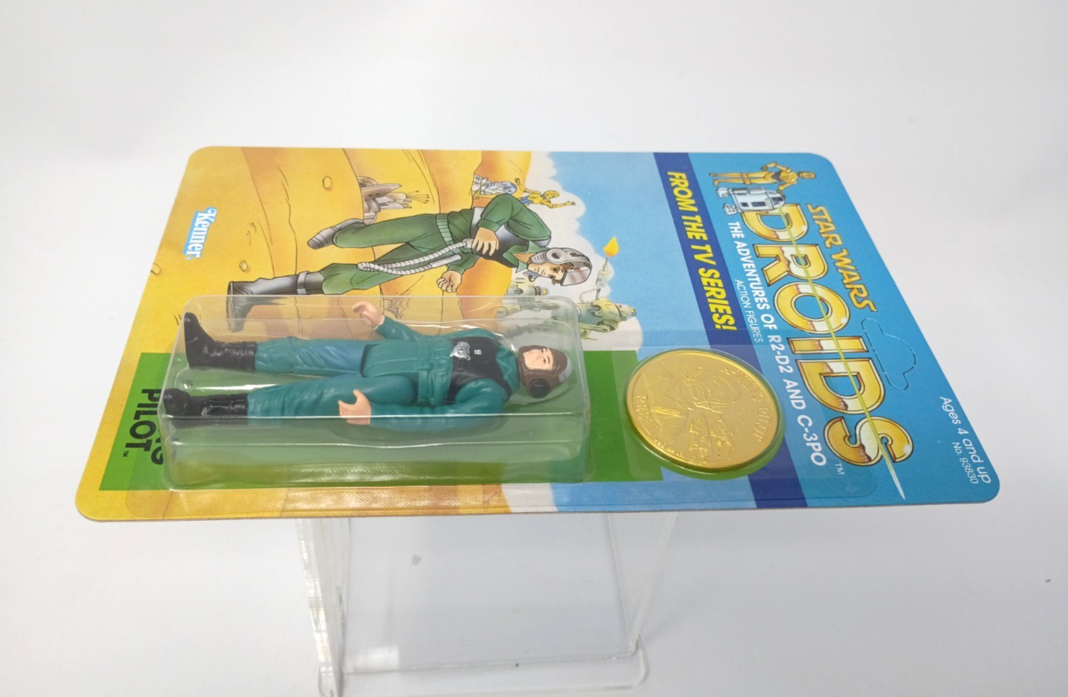STAN SOLO Star Wars DROIDS Kenner Style A-Wing Pilot CUSTOM REPRO Action Fig