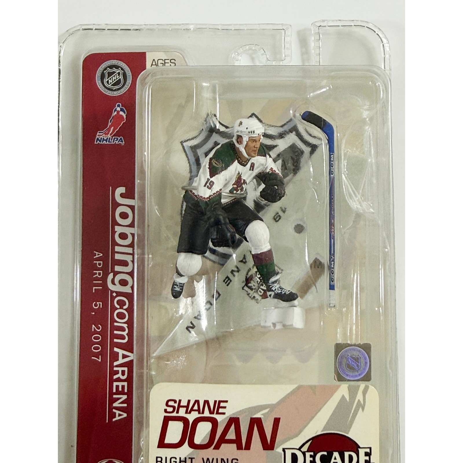 McFarlane NHL Action Figur Shane Doan Phoenix Coyotes White Decade in the Desert