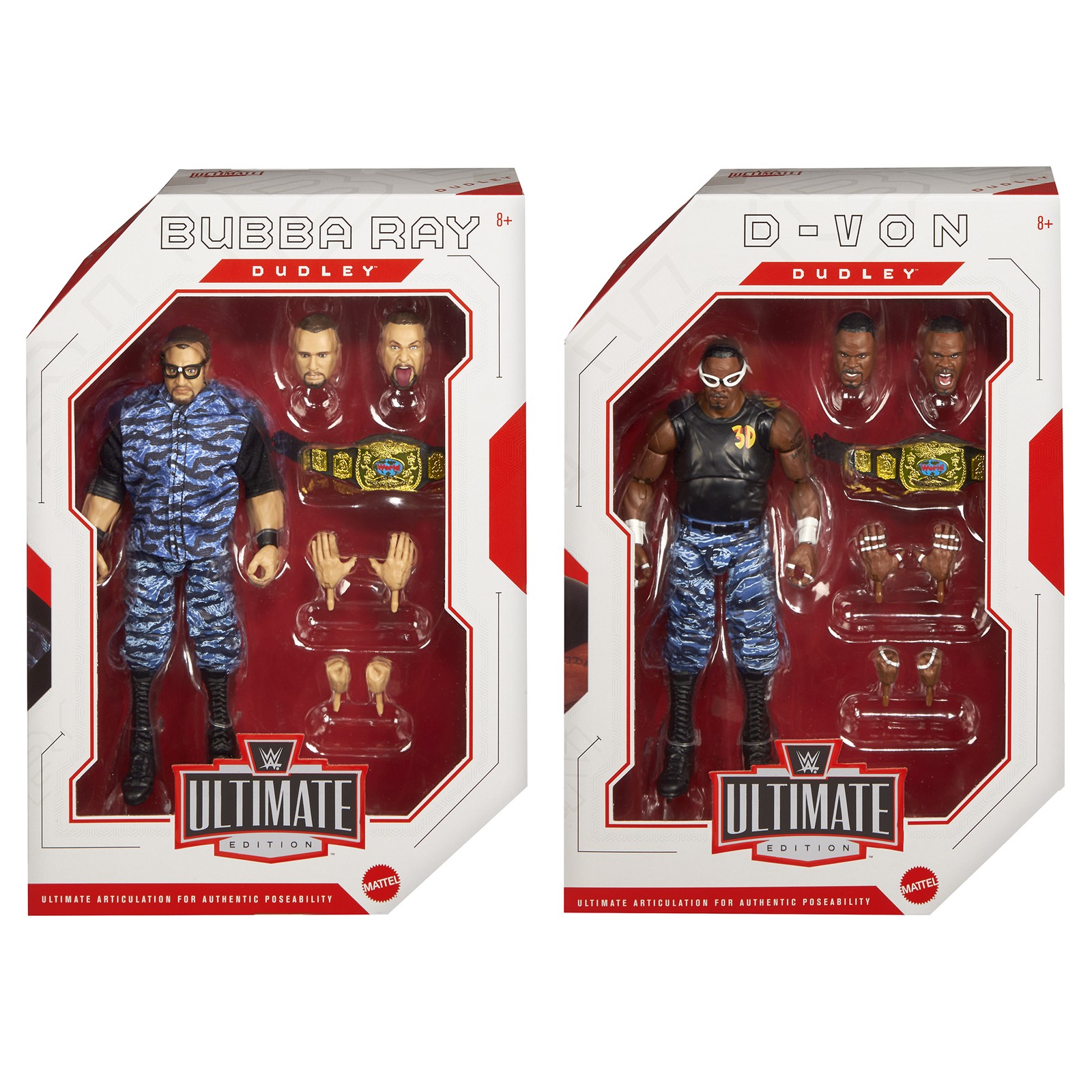 Dudley Boyz (Blue Camo) – WWE Ultimate Edition 2-Pack Toy Wrestling Figures