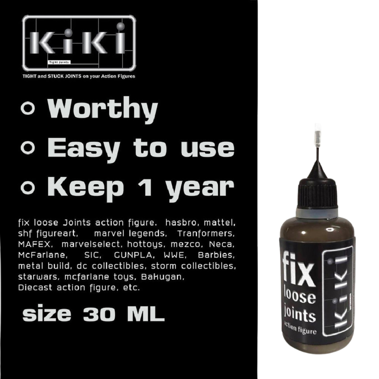 2X KiKi Official Fix Loose Joints Action Figures 30ml Fast Shipping